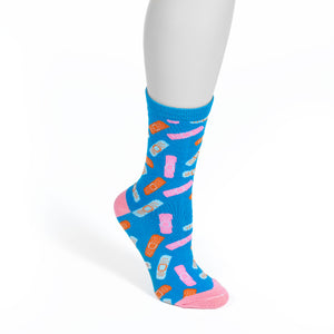 Blue Bandaid Socks